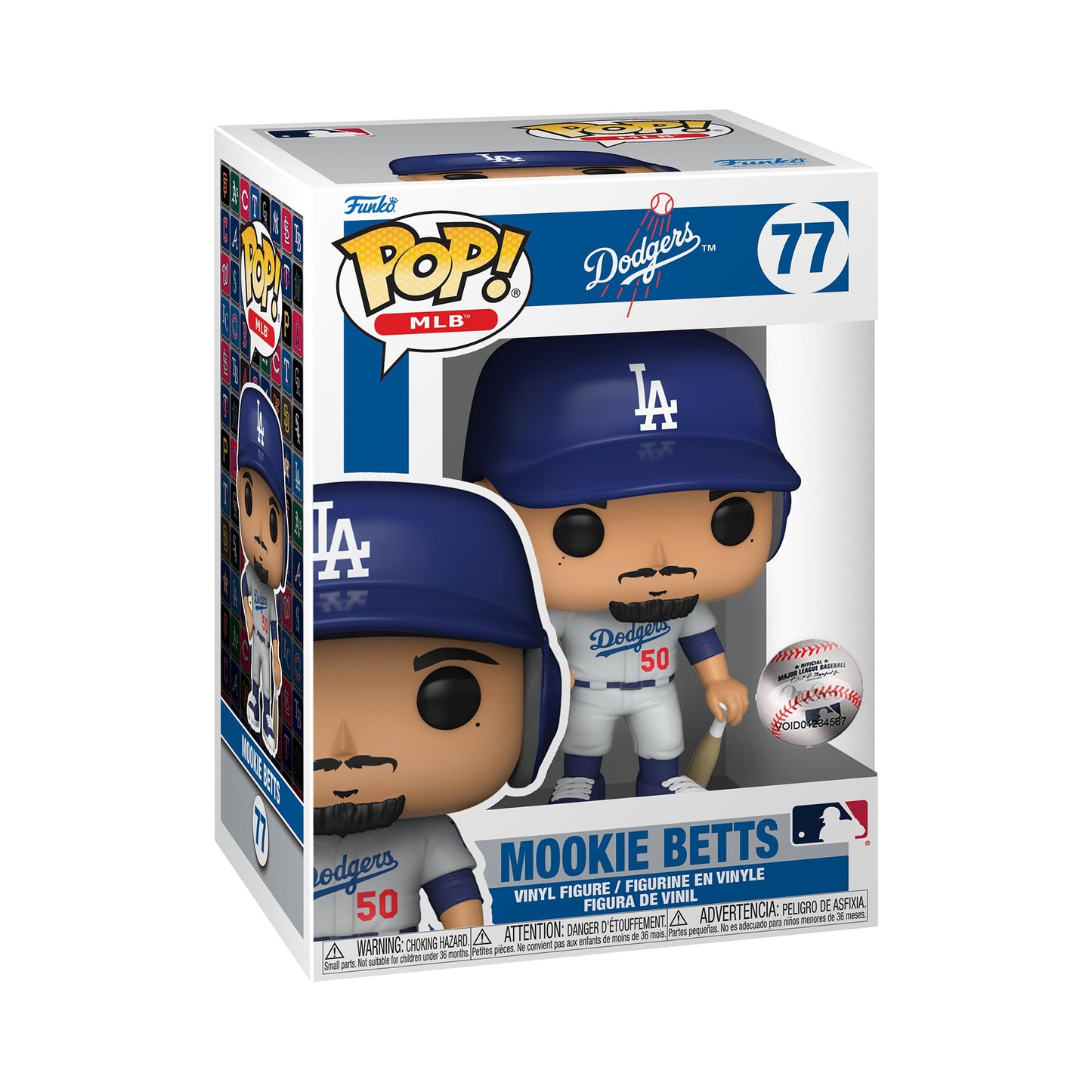 Funko Pop! MLB: Dodgers - Mookie Betts (Alternate Jersey), Multicolor, 61468