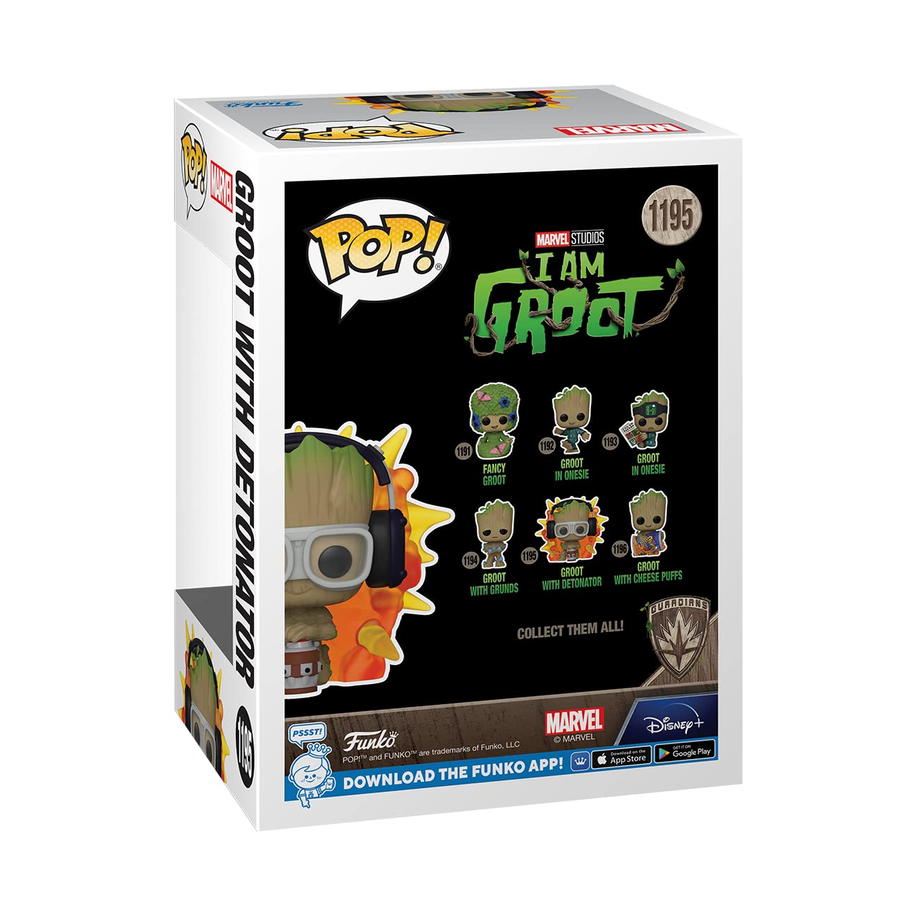 Funko POP! Marvel: I Am Groot - Groot with Detonator