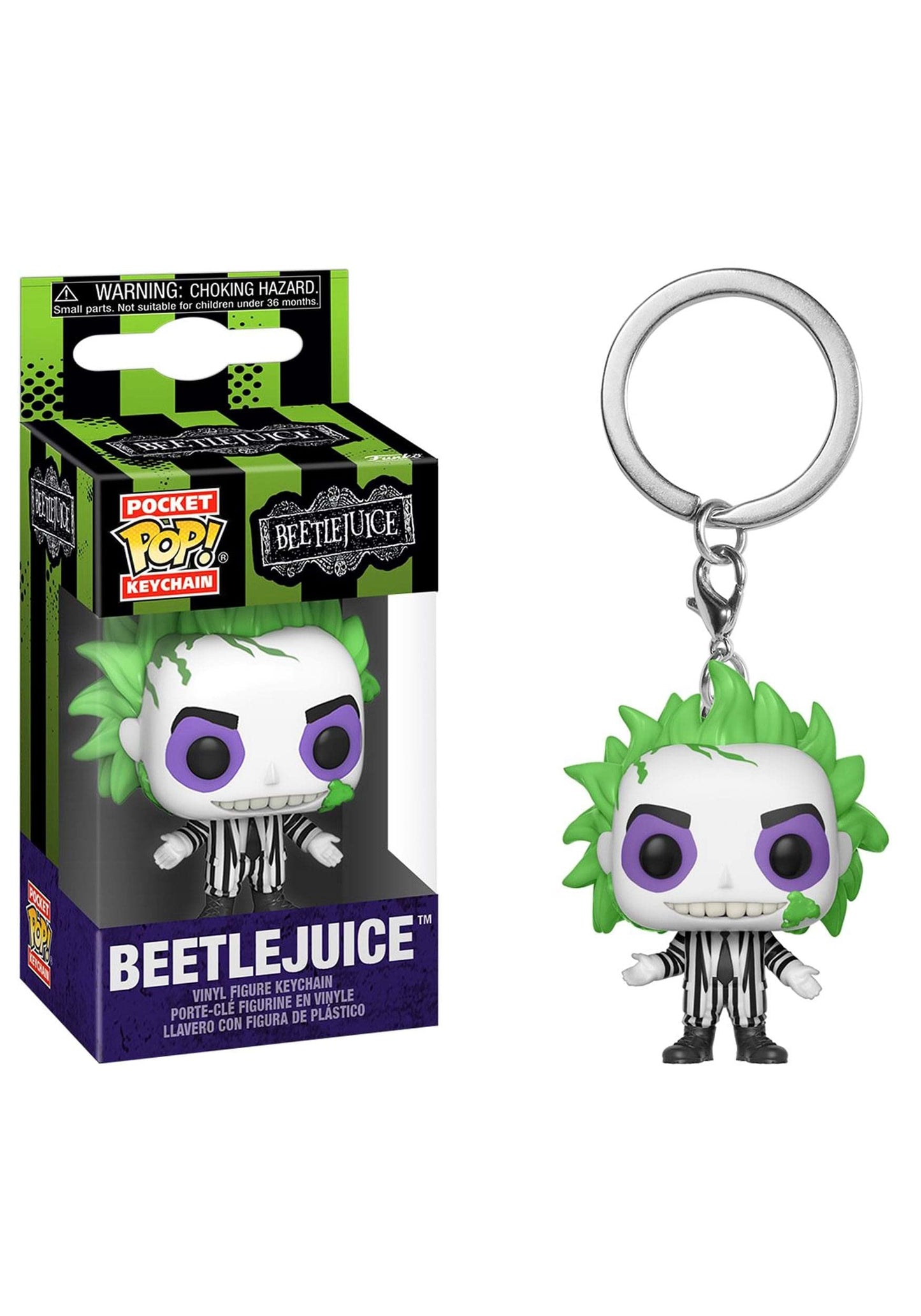 Funko POP Keychain: Beetlejuice- Beetlejuice, Multicolor