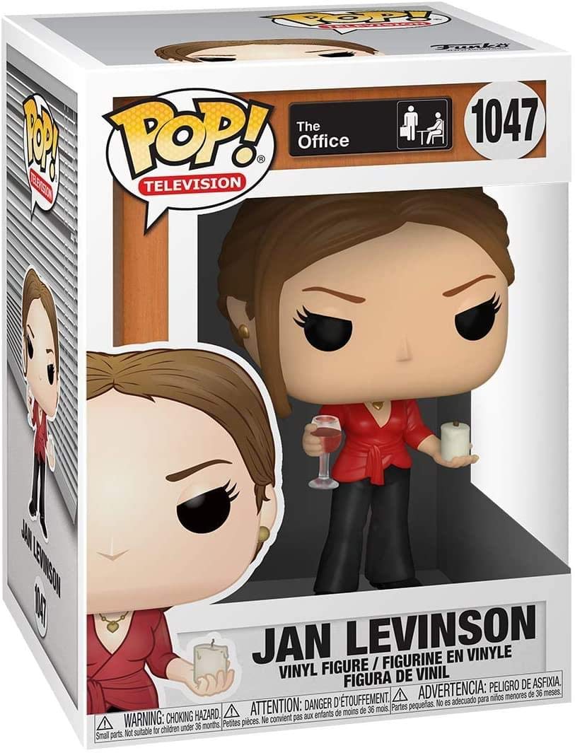 Funko Pop! TV: The Office - Jan with Wine & Candle, Multicolor, 3.75 inches