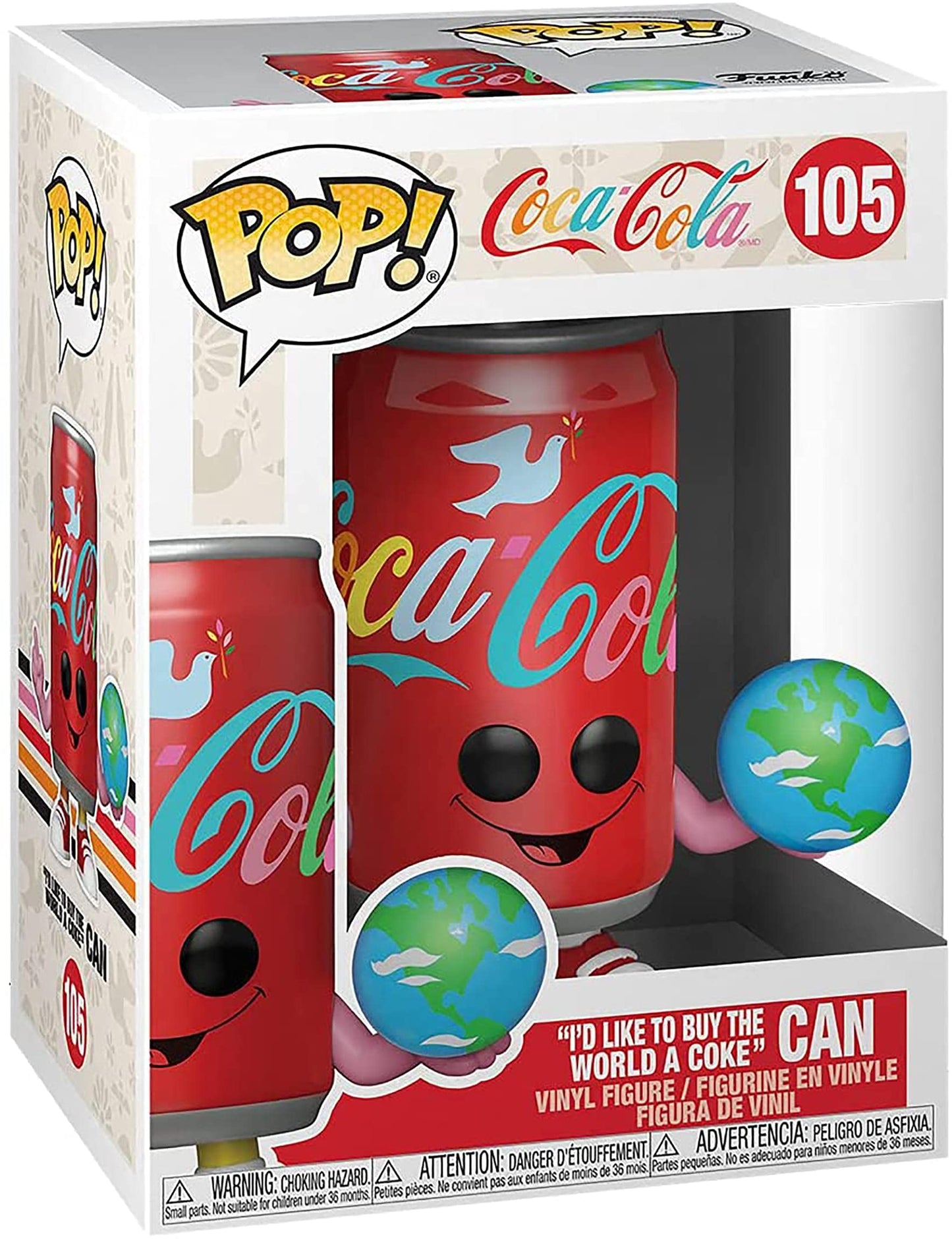 Pop Funko: Coca-Cola – “I’d Like to Buy The World a Coke” Can Multicolor Standard