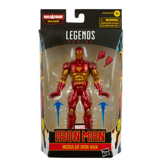 Hasbro Marvel Legends Series 6-inch Modular Iron Man Action Figure Toy, Includes 4 Accessories and 1 Build-A-Figure Part, Premium Design and Articulation