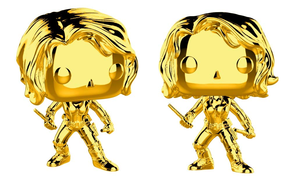 FUNKO POP! MARVEL: Marvel Studio's 10th Anniversary - Black Widow(Chrome)
