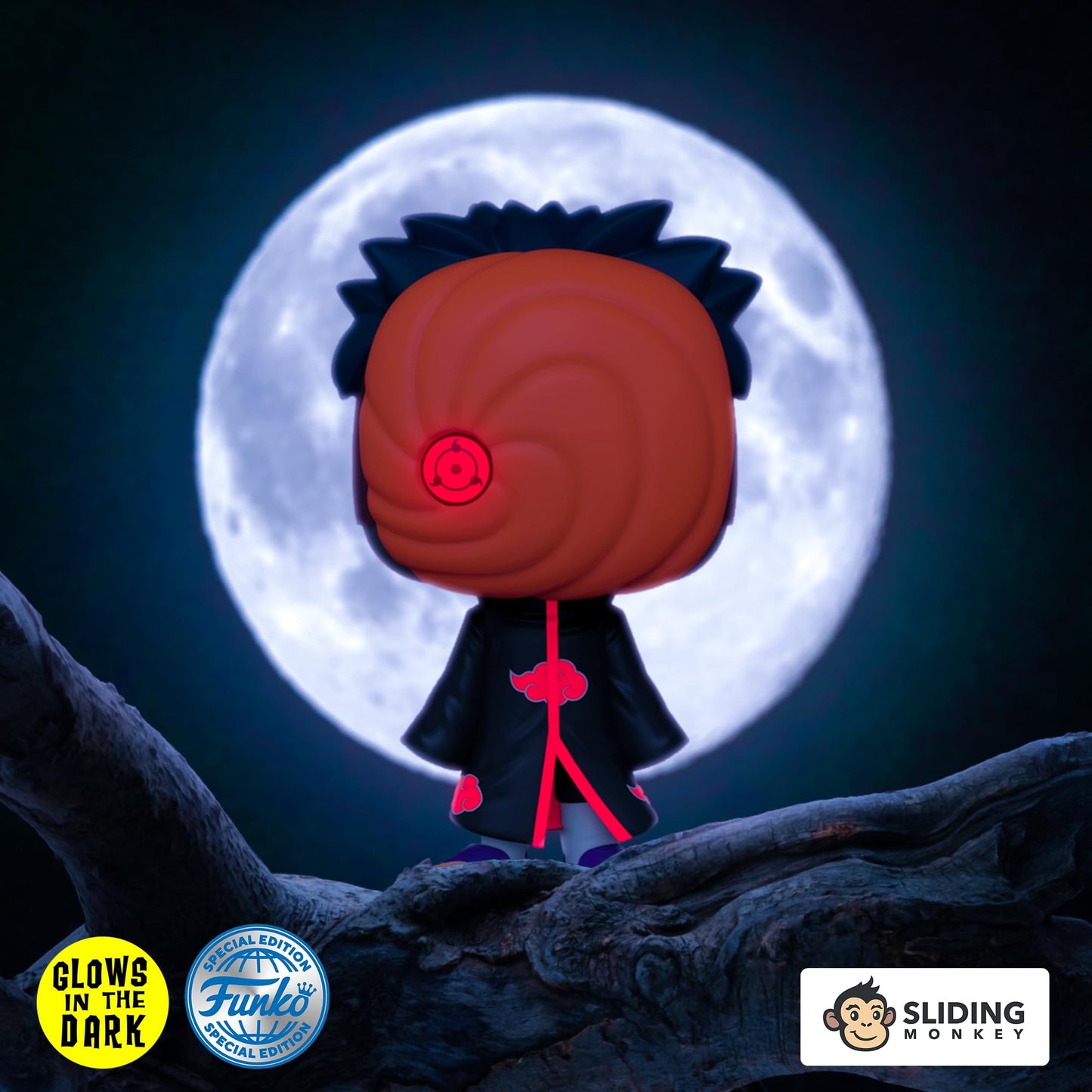 Funko Pop Animation: Naruto Shippuden Tobi & Madara Uchiha, Multicolor Collectible Vinyl (Special Edition Glow)