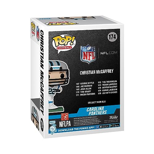 Funko Pop! NFL Stars: Panthers - Christian McCaffrey (Away) Pop Figure