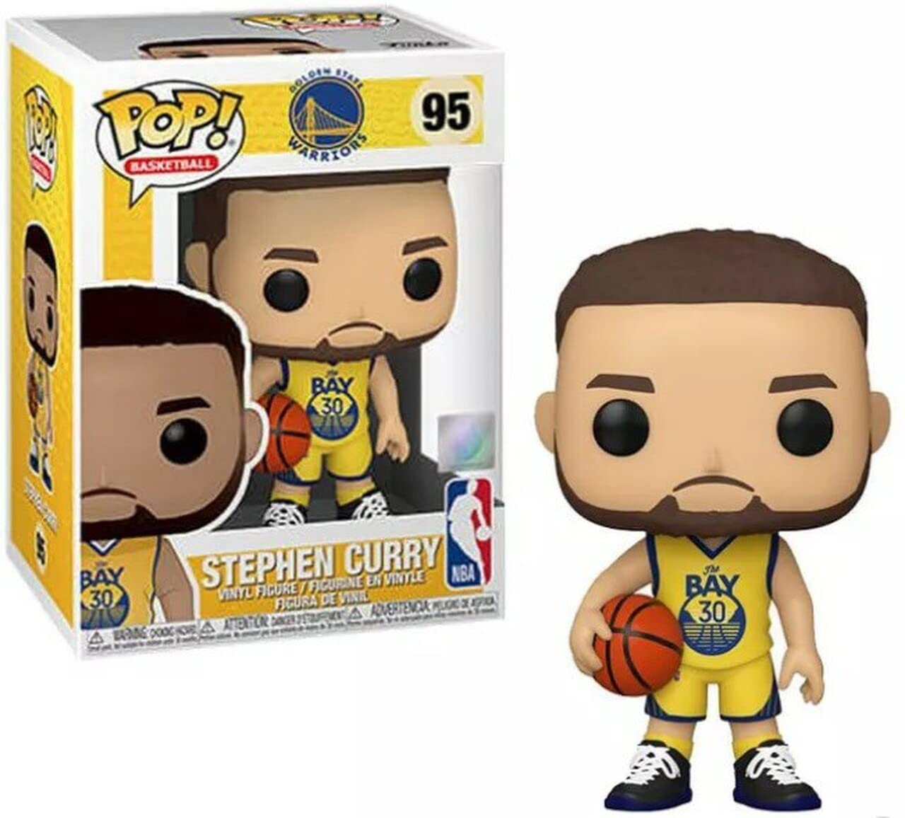 Pop NBA Warriors Steph Curry Vinyl Figure