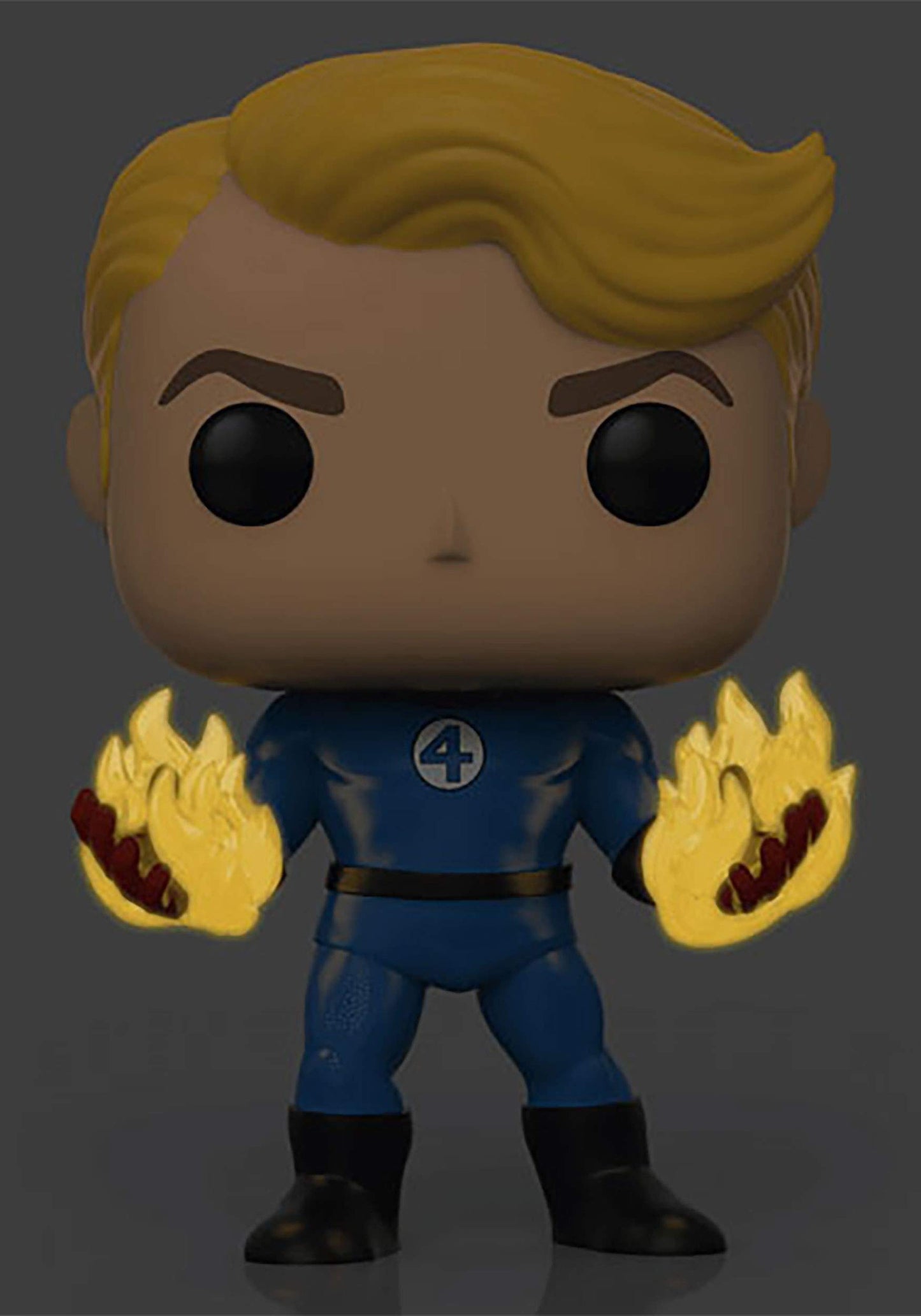 Pop Marvel 3.75 Inch Action Figure Fantastic Four - Human Torch Glow in Dark #568 Exclusive