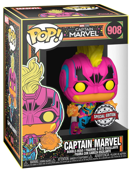 Funko Pop! Captain Marvel 908 Blacklight Special Edition