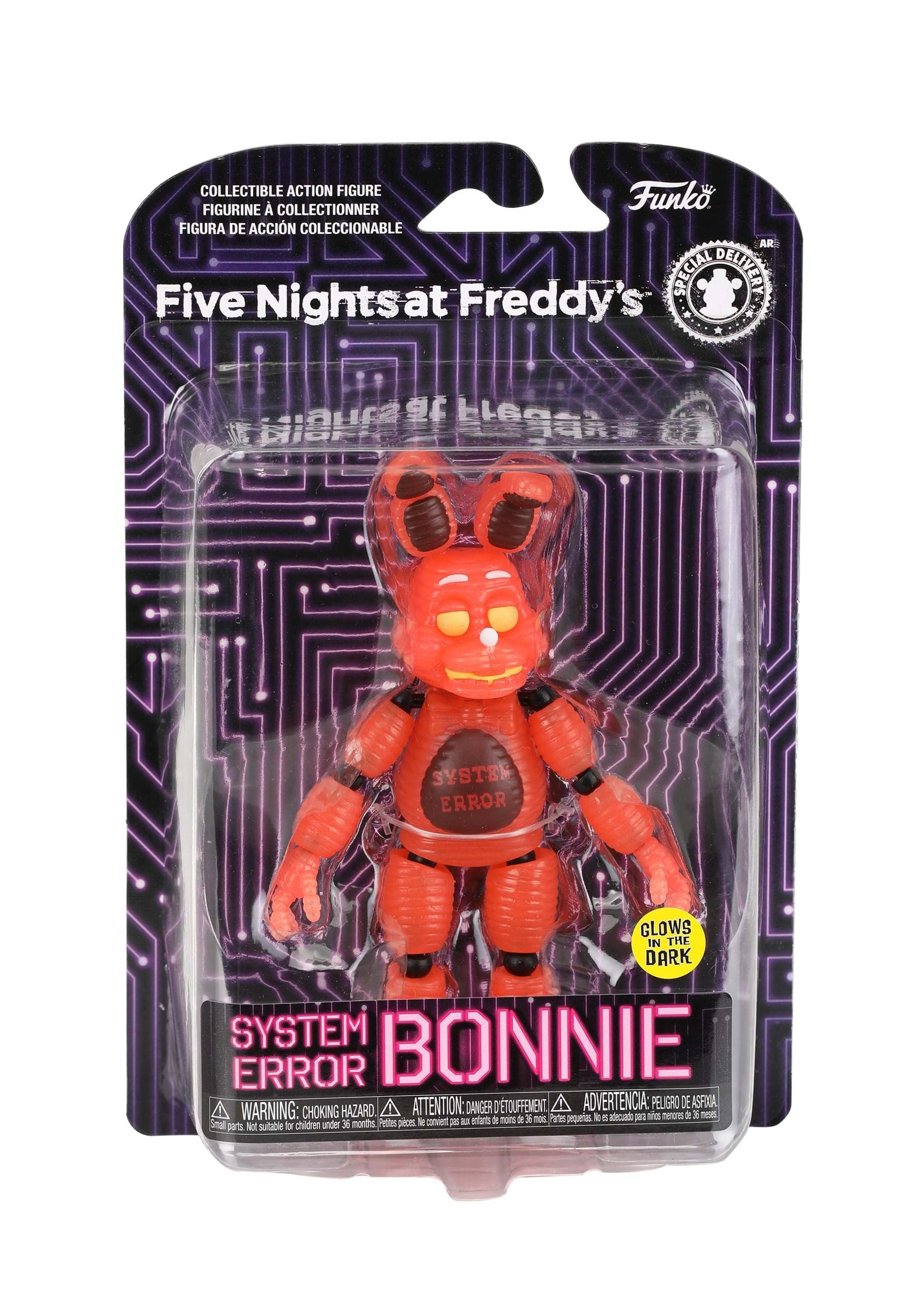 Funko Pop! Action Figure: Five Nights at Freddy's - System Error Bonnie (Glow in The Dark), Multicolor, 59685