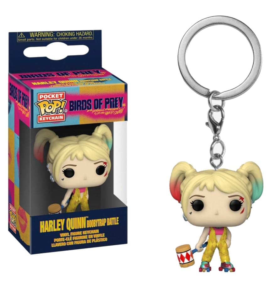 Funko Pop! Keychains: Birds of Prey - Harley Quinn (Boobytrap Battle), Multicolor