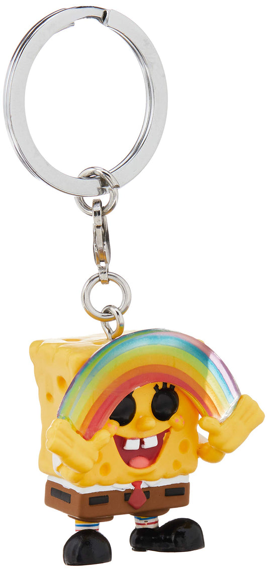 Funko Pop! Key Chain: Spongebob Squarepants - Spongebob w/ Rainbow Pocket Pop (Special Edition)