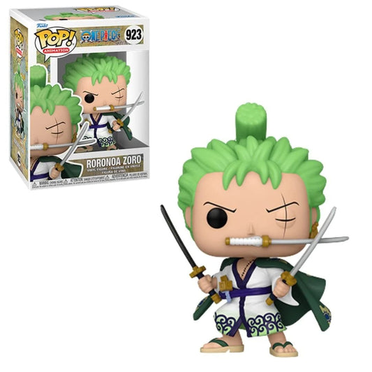POP One Piece - Roronoa Zoro Funko Vinyl Figure (Bundled with Compatible Box Protector Case), Multicolor, 3.75 inches