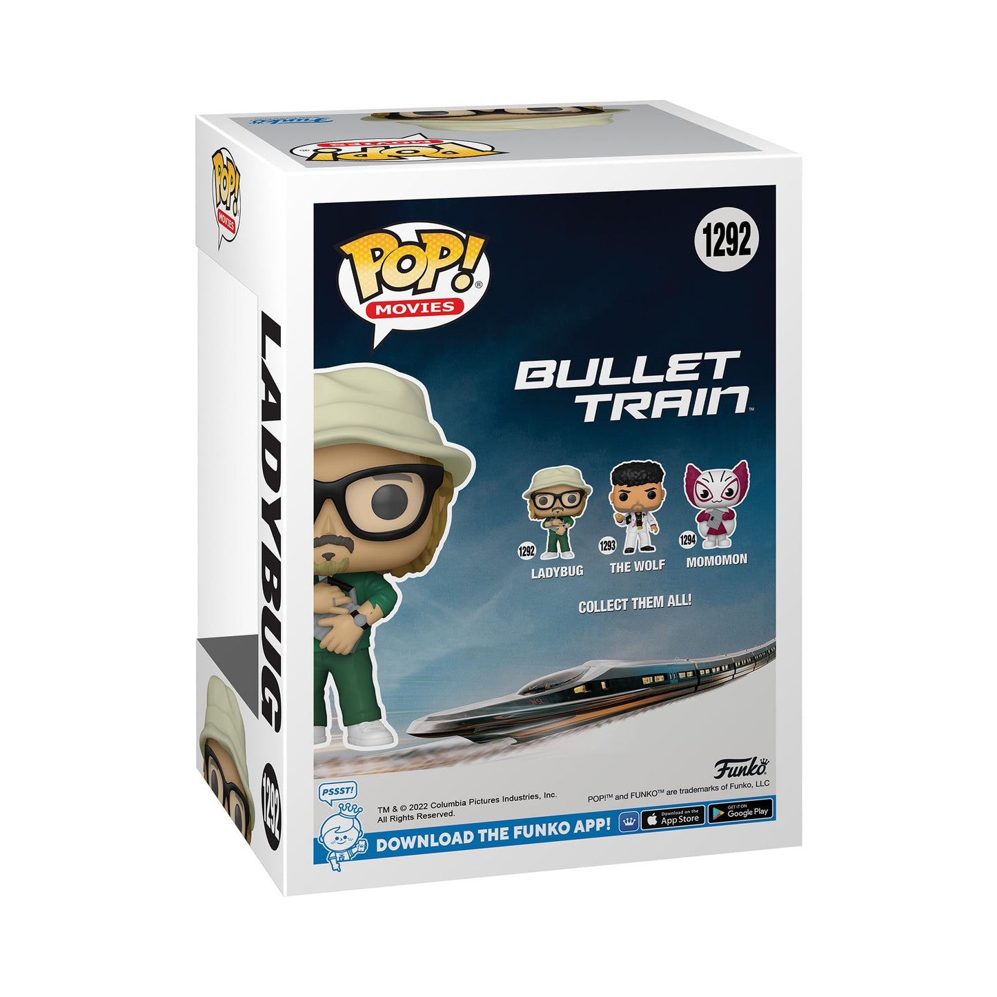 Funko Pop! Movies: Bullet Train - Ladybug with Chase (Styles May Vary), Multicolor (65739)