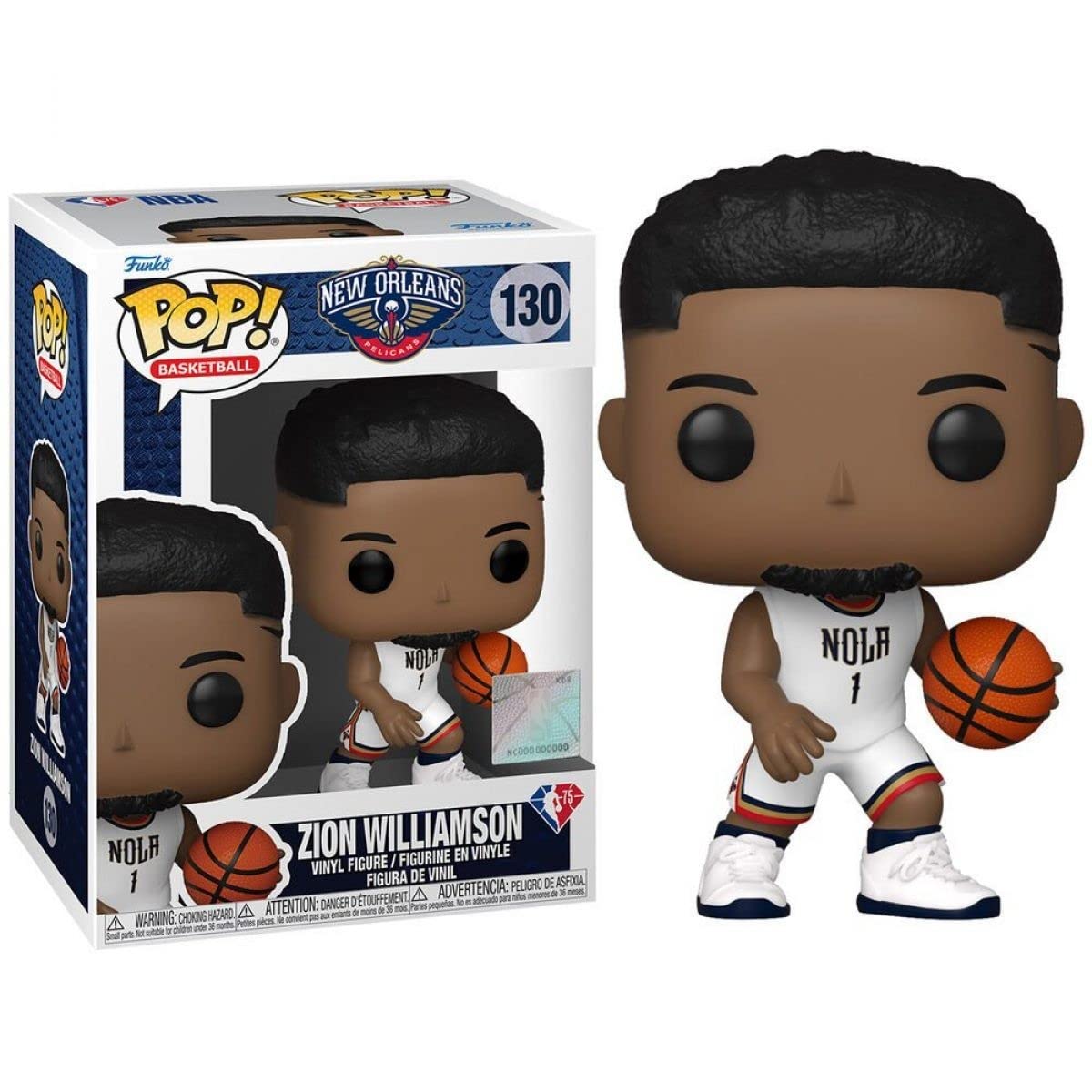 Funko Pop! NBA: Pelicans - Zion Williamson, Multicolor (57632)