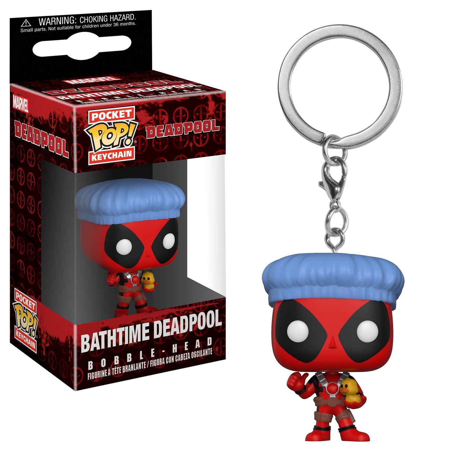 Funko 31734 Pop Keychain Playtime-Deadpool Bath Time Collectible Figure, Multicolor