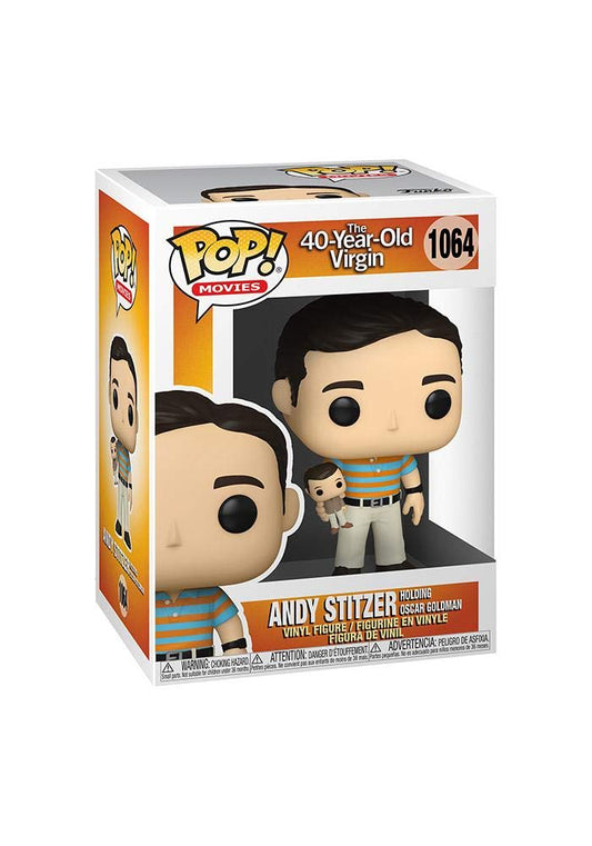 Funko Pop! Movies: 40 Year Old Virgin - Andy Holding Oscar (Styles May Vary)