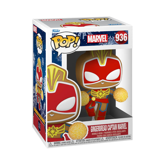 Funko Pop! Marvel: Gingerbread Captain Marvel Multicolor 50661