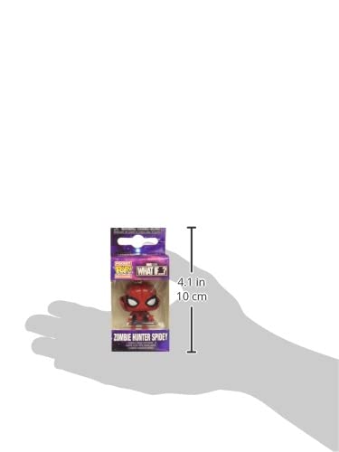 Funko Pop! Keychain: What If? - Zombie Hunter Spidey, Multicolor, 57402