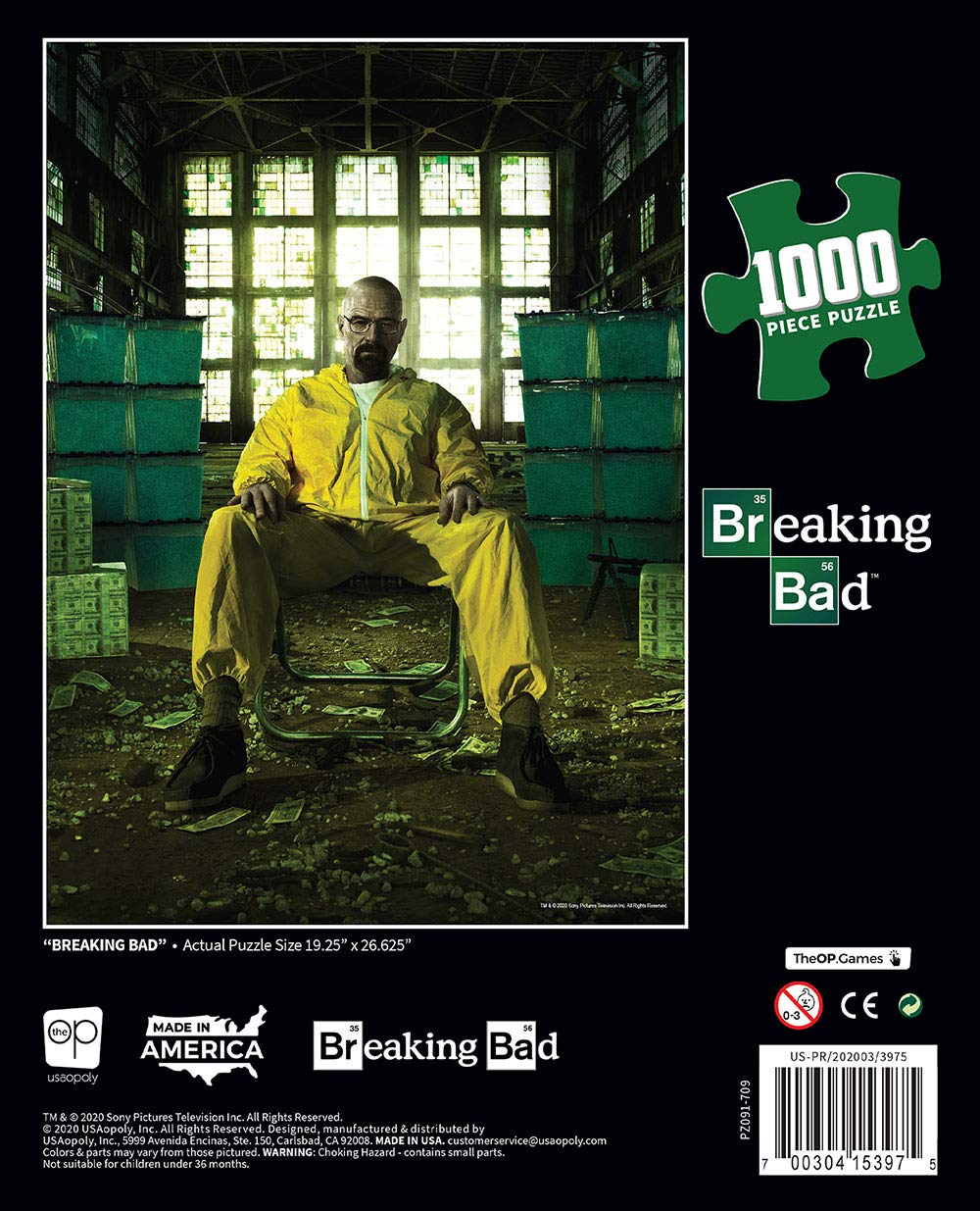 USAOPOLY Breaking Bad: Heisenberg 1000 Piece Jigsaw Puzzle