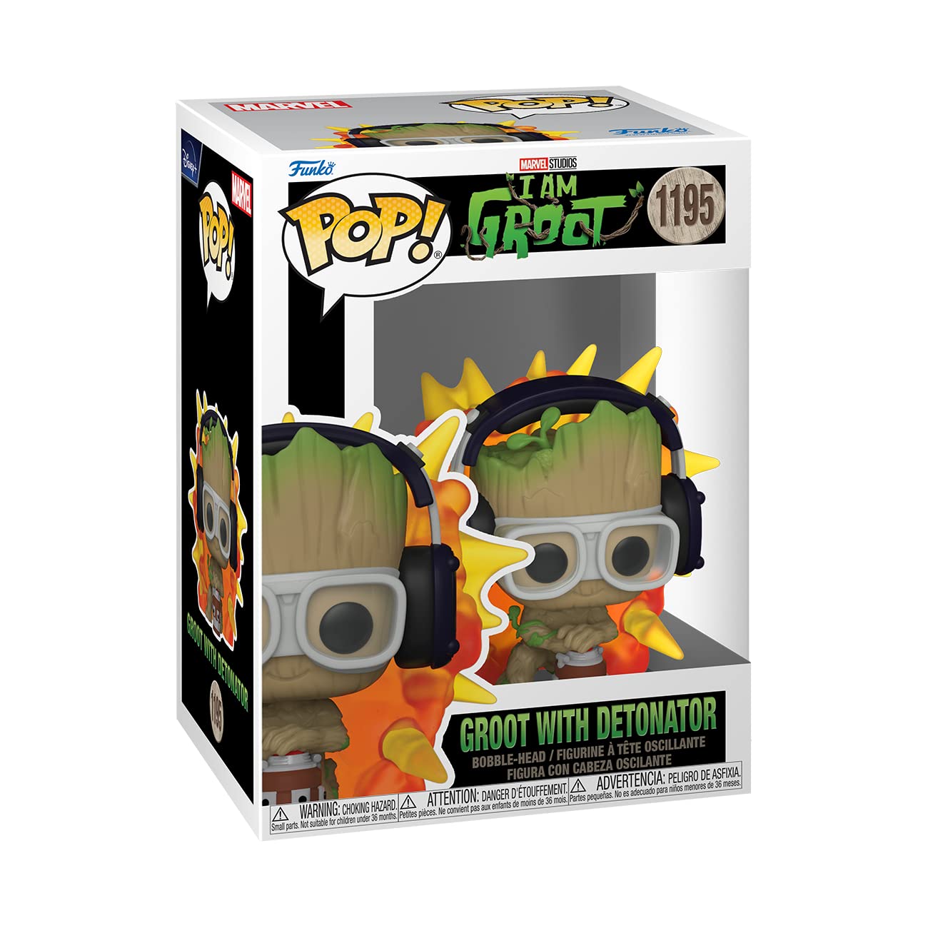 Funko POP! Marvel: I Am Groot - Groot with Detonator