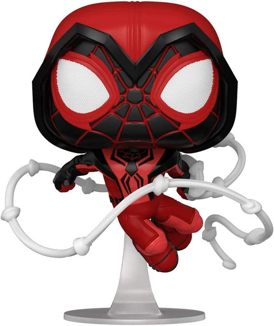 Spider-Man Miles Morales Crimson Cowl Suit Pop # 770 Marvel Gamerverse Vinyl Figure (Bundled with EcoTek Protector to Protect Display Box)