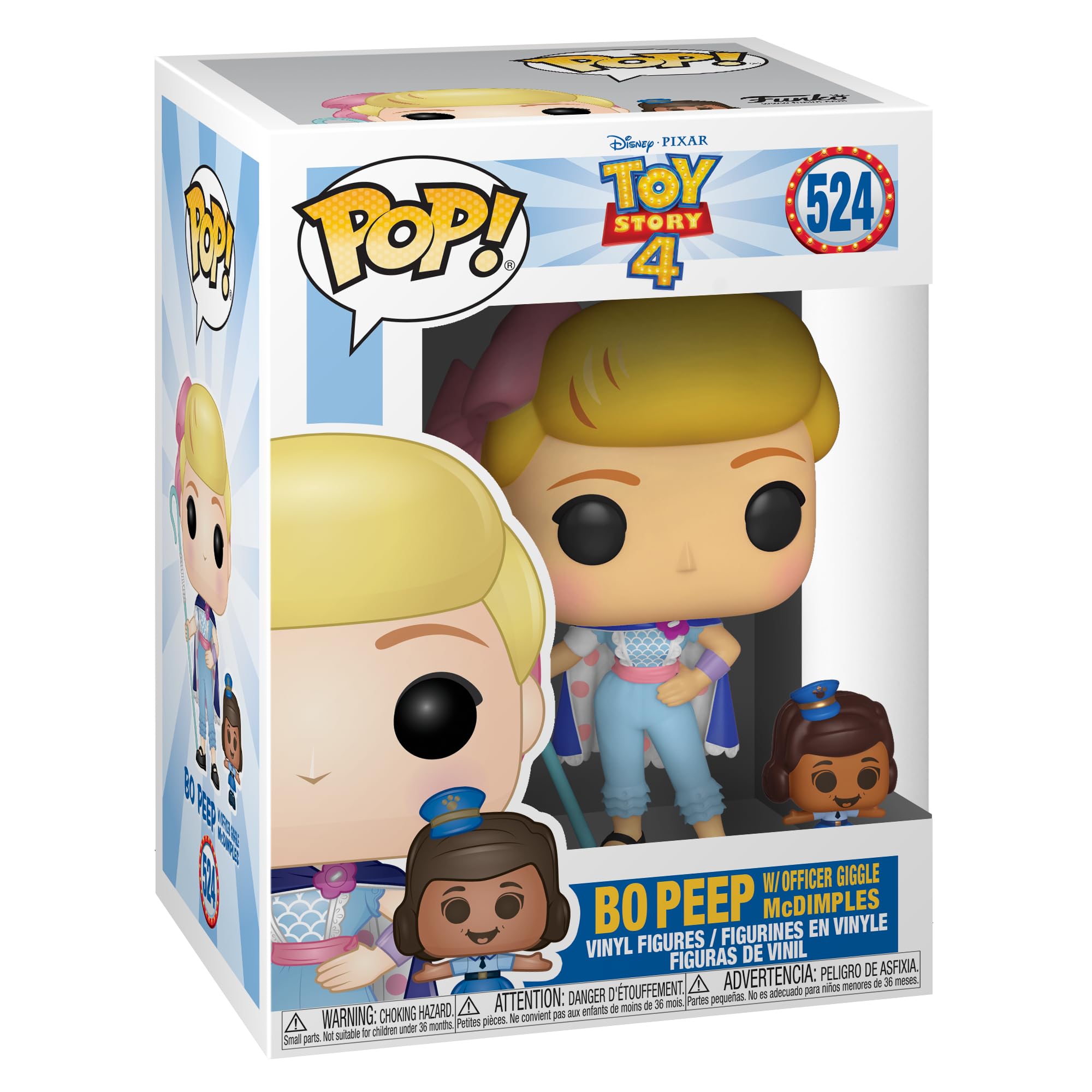 Funko 37391 Pop! Disney: Toy Story 4 - Bo Peep with Officer Mcdimples