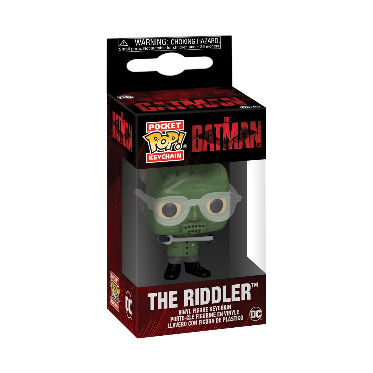 Funko Pop! Keychain: The Batman - The Riddler, Multicolor, 59285