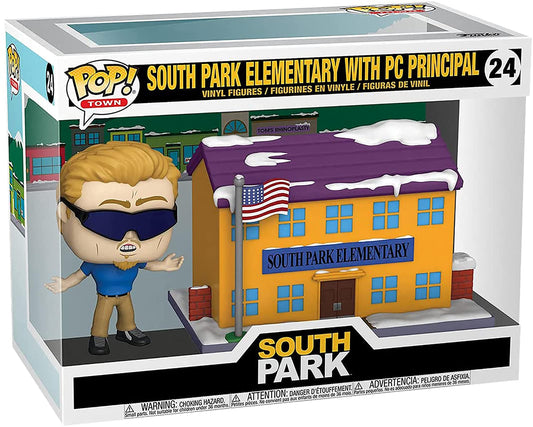 Funko Pop! Town: South Park - South Park Elementary with PC Principal Multicolor