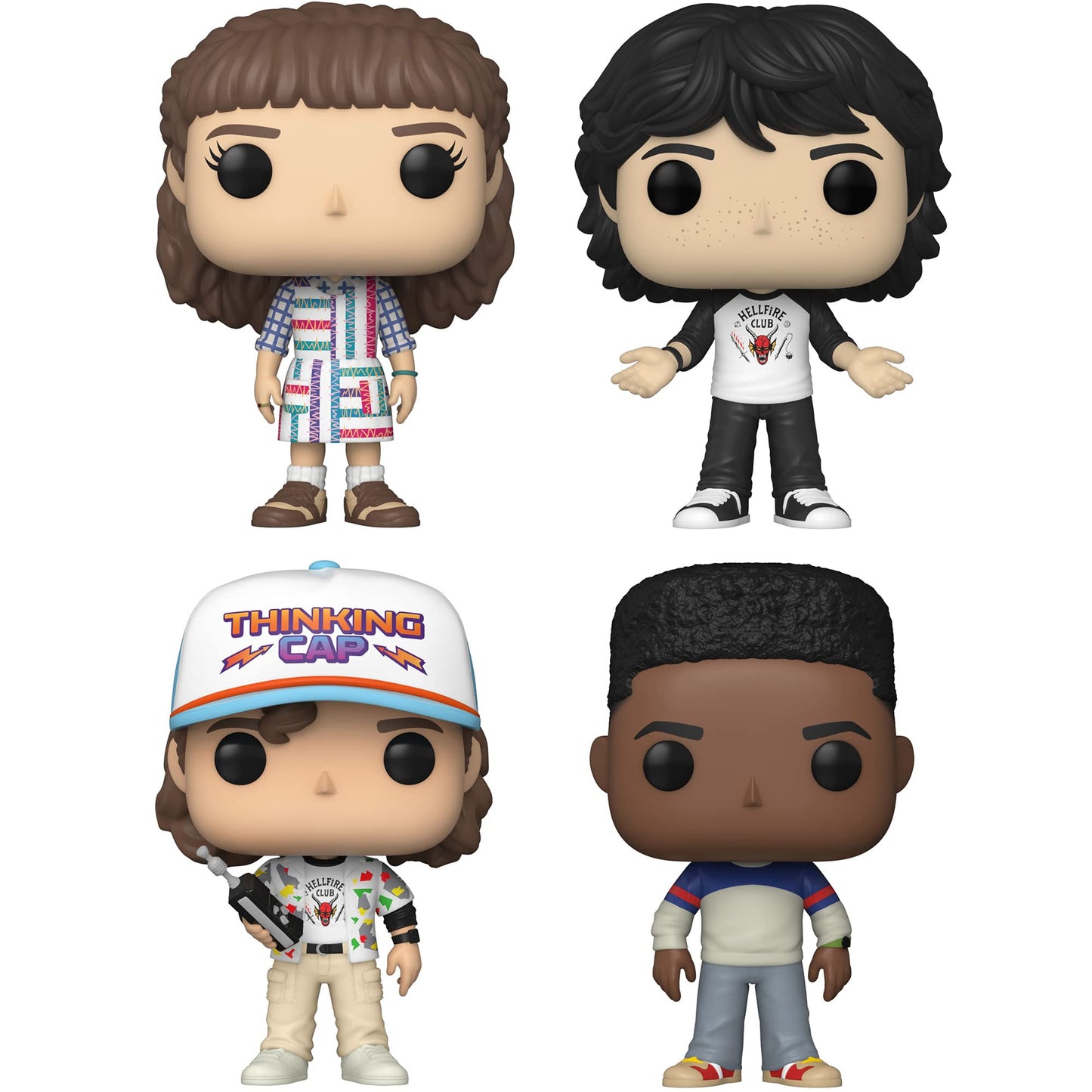 Funko Pop! TV: Stranger Things Season 4 Collectors Set - 4 Figure Set: Eleven, Mike, Dustin, and Lucas