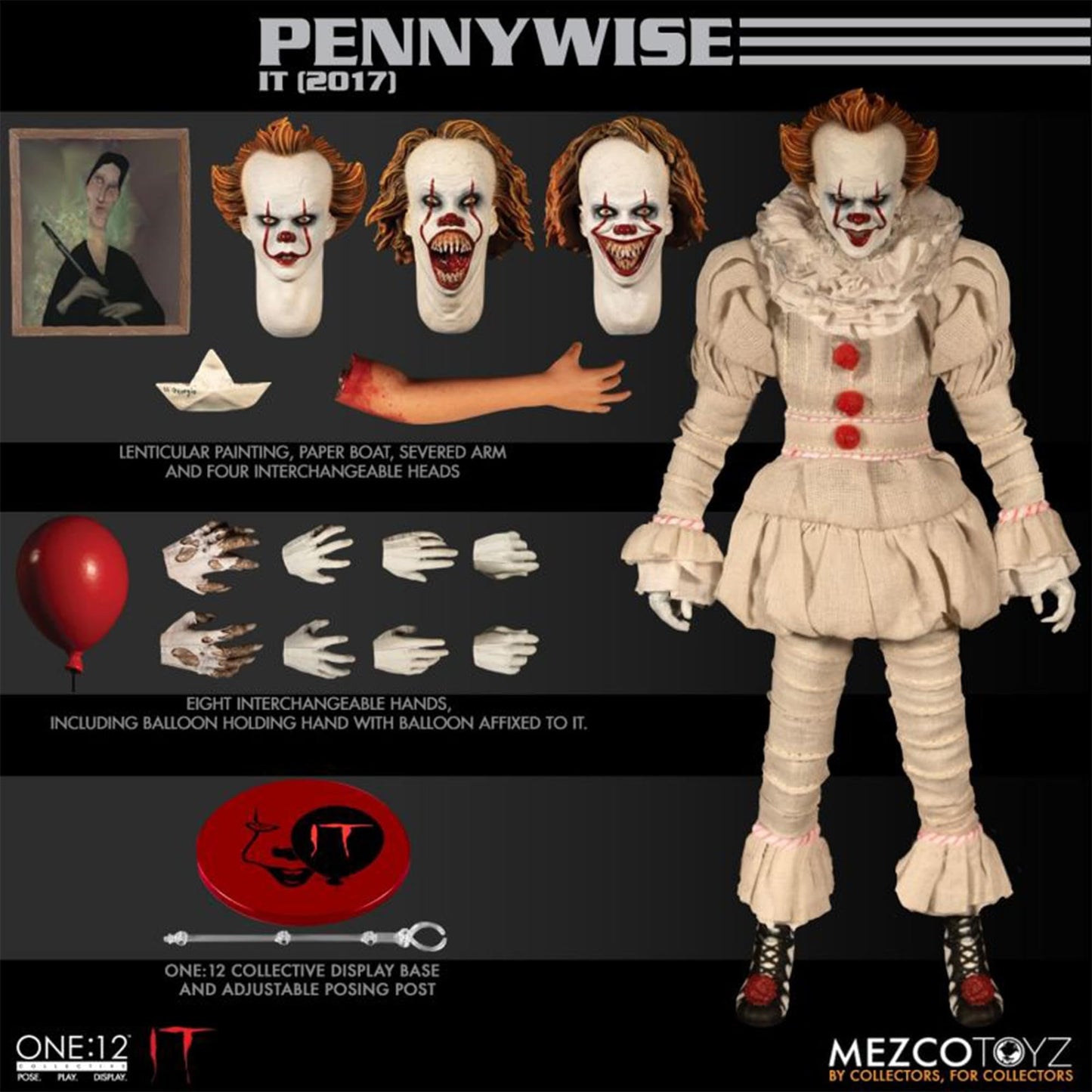 Pennywise (IT 2017) One 12 Collective Mezco Figure