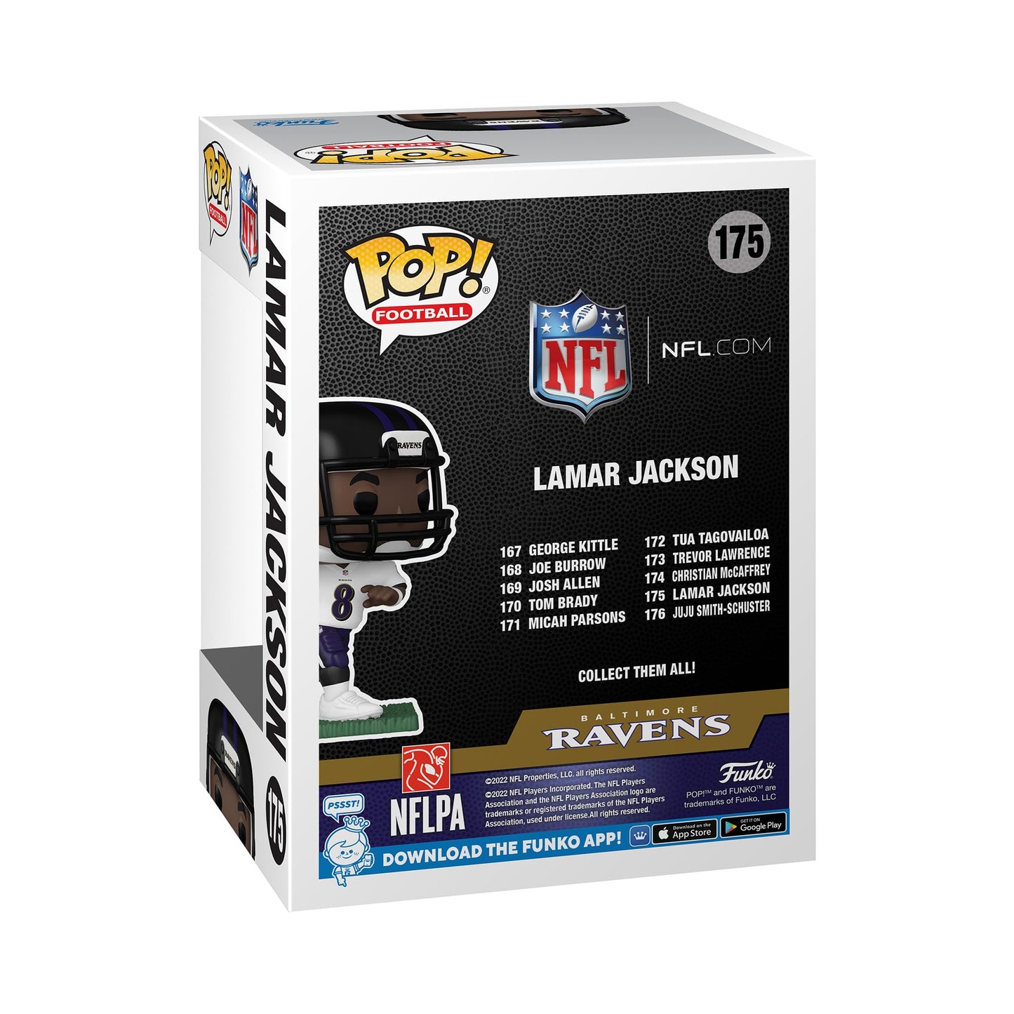 Funko Pop! NFL Stars: Ravens - Jackson (Away) Pop Figure