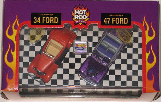 Hot Wheels Collectibles Ford Street Rodder Set with Display case
