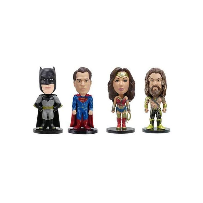Funko Wacky Wobbler Batman Vs Superman, Mini Action Figure, 4-Pack