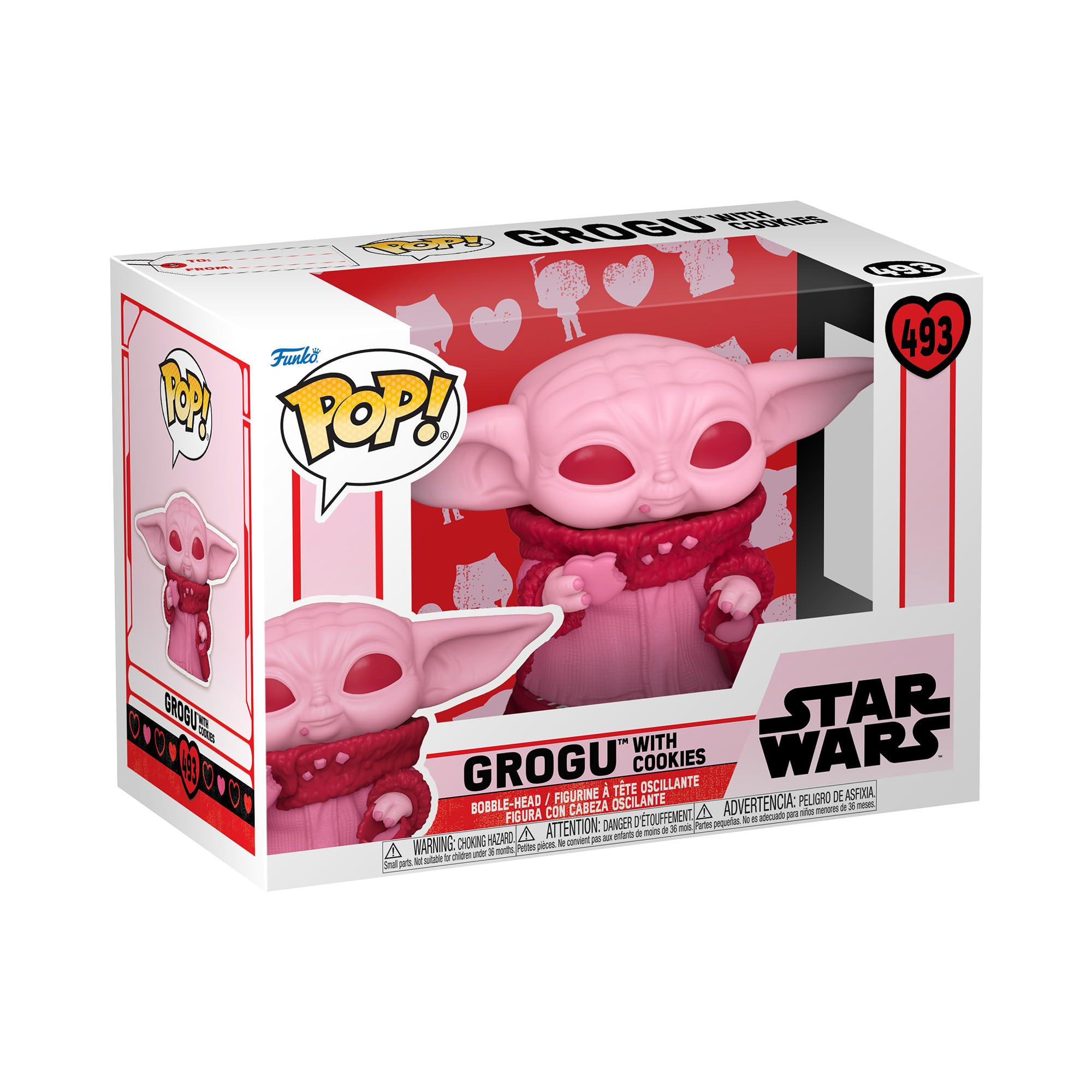 Funko Pop! Star Wars: Valentines - Grogu, Multicolor, 60124
