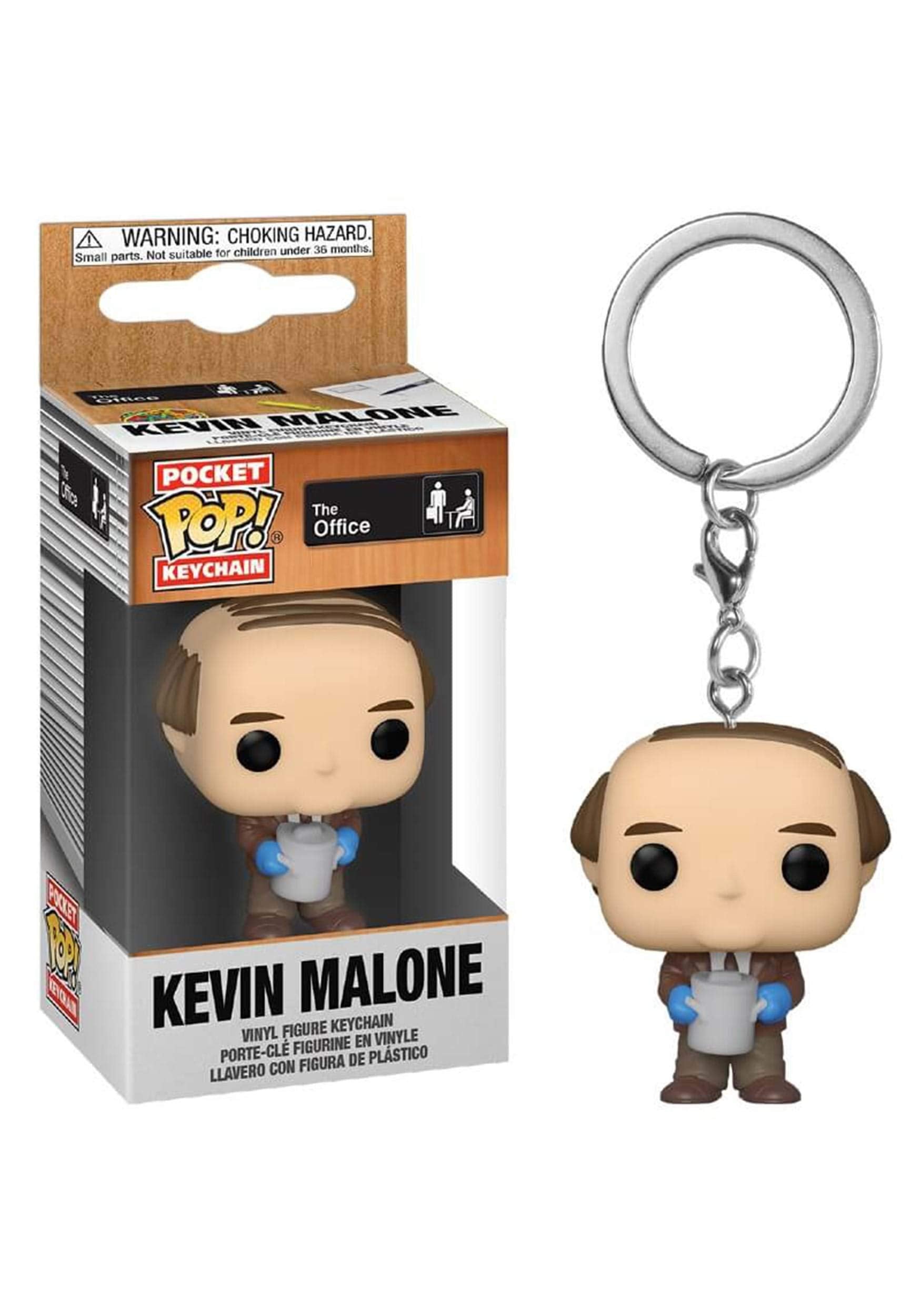 Funko Pocket Pop! Keychain: The Office - Kevin with Chili, Multicolor