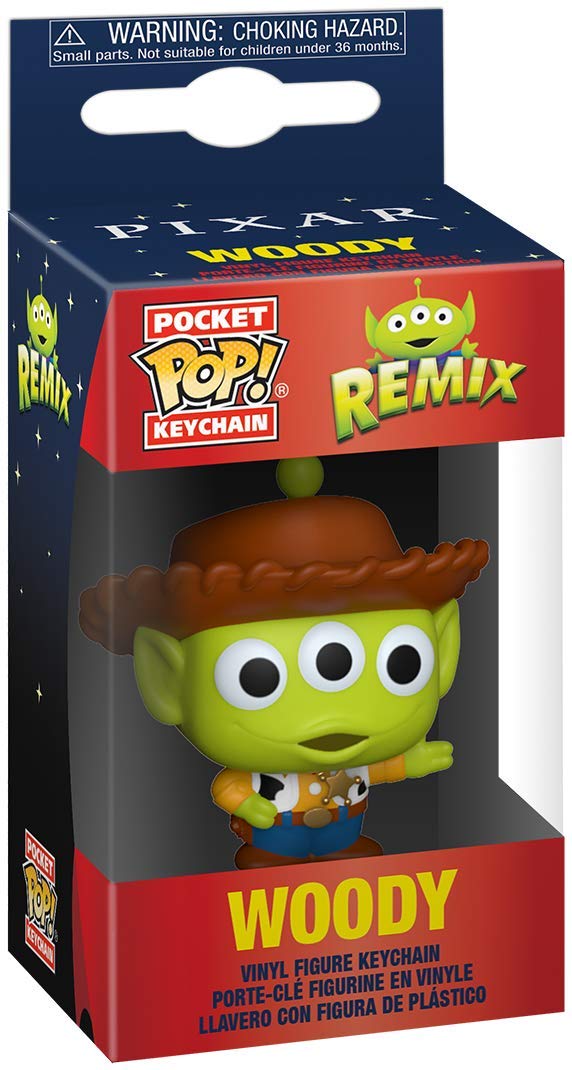 Funko Pop! Keychain: Pixar Alien Remix - Woody, Multicolor
