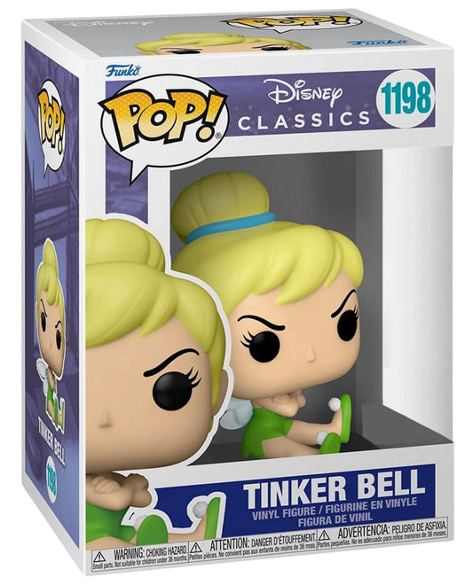 POP Disney Classics: Grumpy Tinker Bell #1198 Exclusive Funko Vinyl Figure (Bundled with Compatible Box Protector Case), Multicolor, 3.75 inches