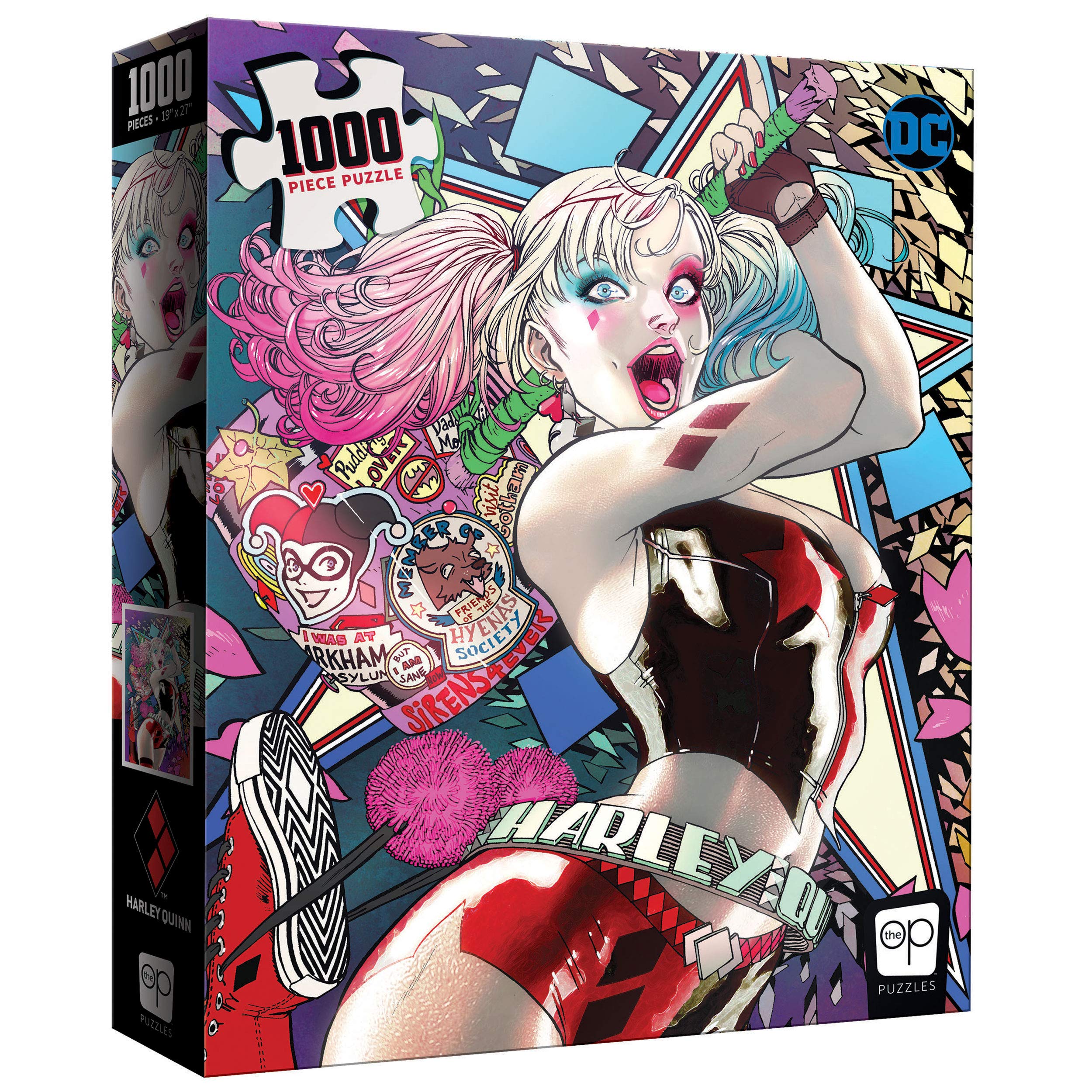 USAOPOLY Harley Quinn Die Laughing 1000 Piece Jigsaw Puzzle