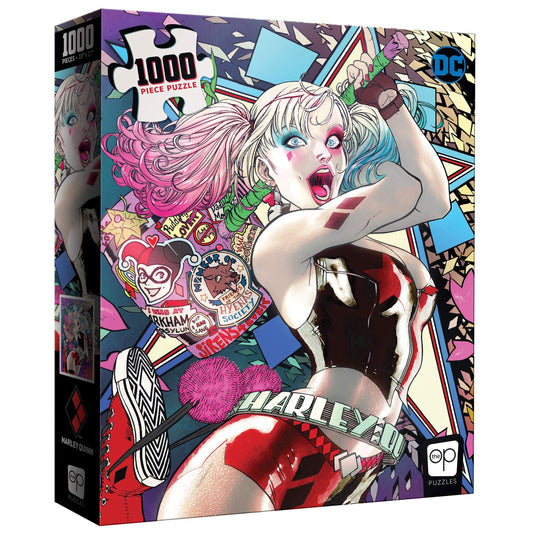 USAOPOLY Harley Quinn Die Laughing 1000 Piece Jigsaw Puzzle