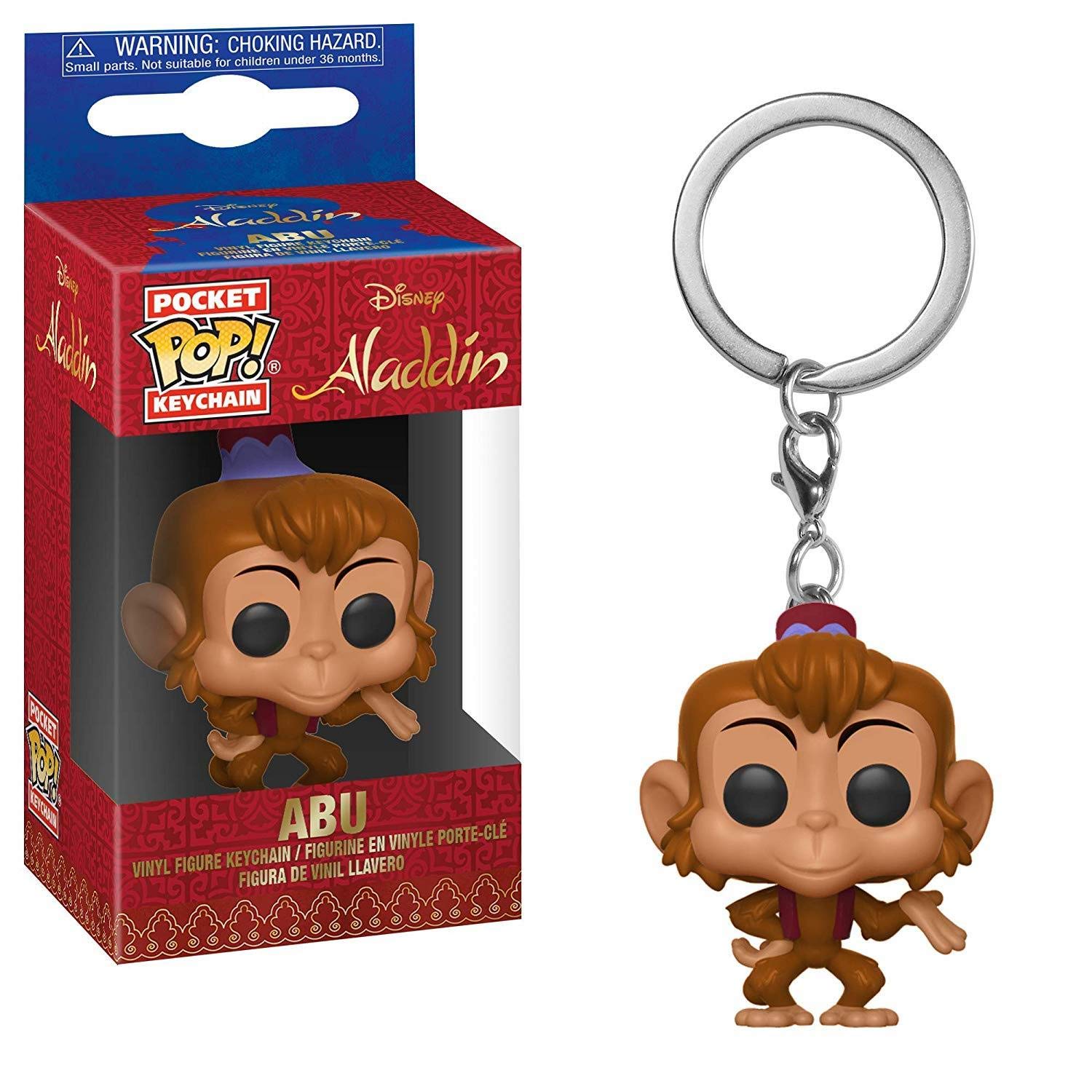 Funko 35927 Pop! Keychain: AladdinAbu, Multicolor