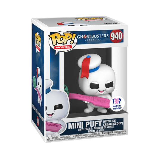 Ghostbusters Afterlife Mini Puft (with ice Cream Scoop) Baskin Robbins Exclusive Funko