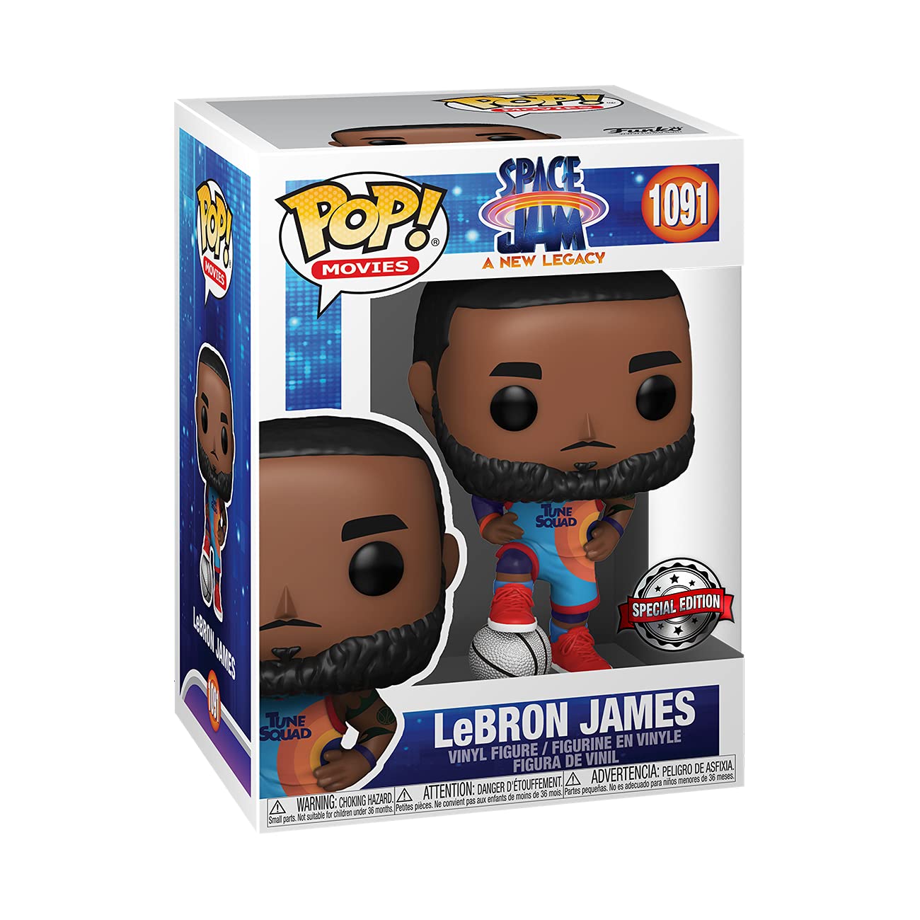 Funko POP Movies: Space Jam, A New Legacy - Lebron James, Amazon Exclusive,Multicolor