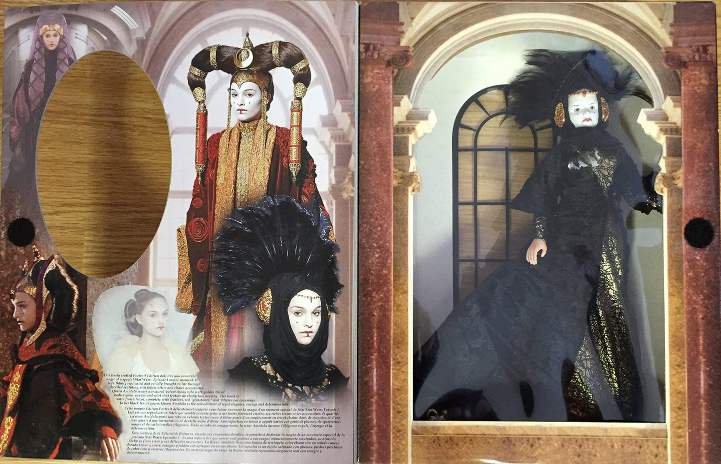 Playskool Star Wars Episode I Queen in Black Travel Gown