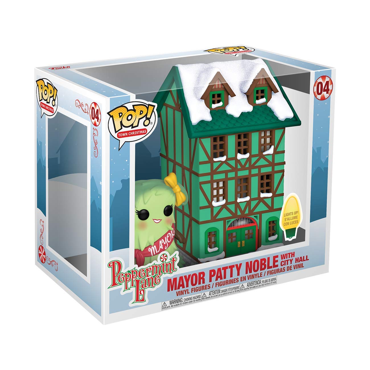 FunKo Pop! Town: Holiday - Town Hall with Mayor Patty Noble, Multicolor