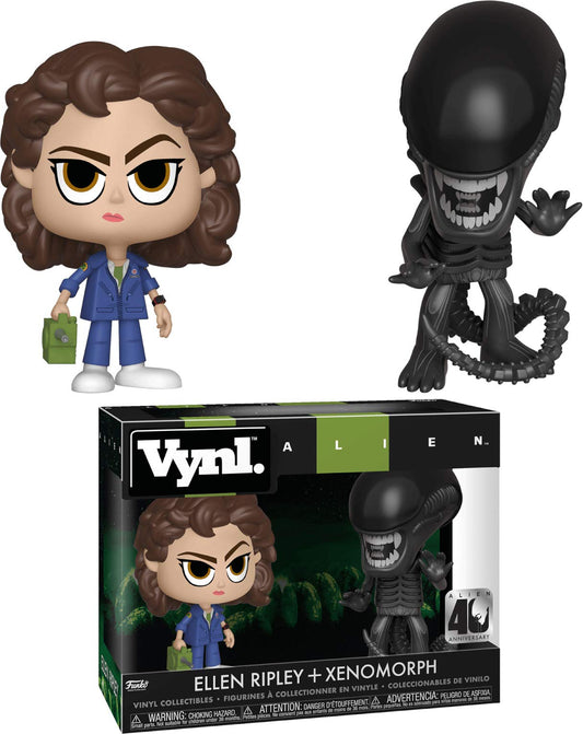 Funko Vynl: Alien 40th: Xenomorph & Ripley with Tracke