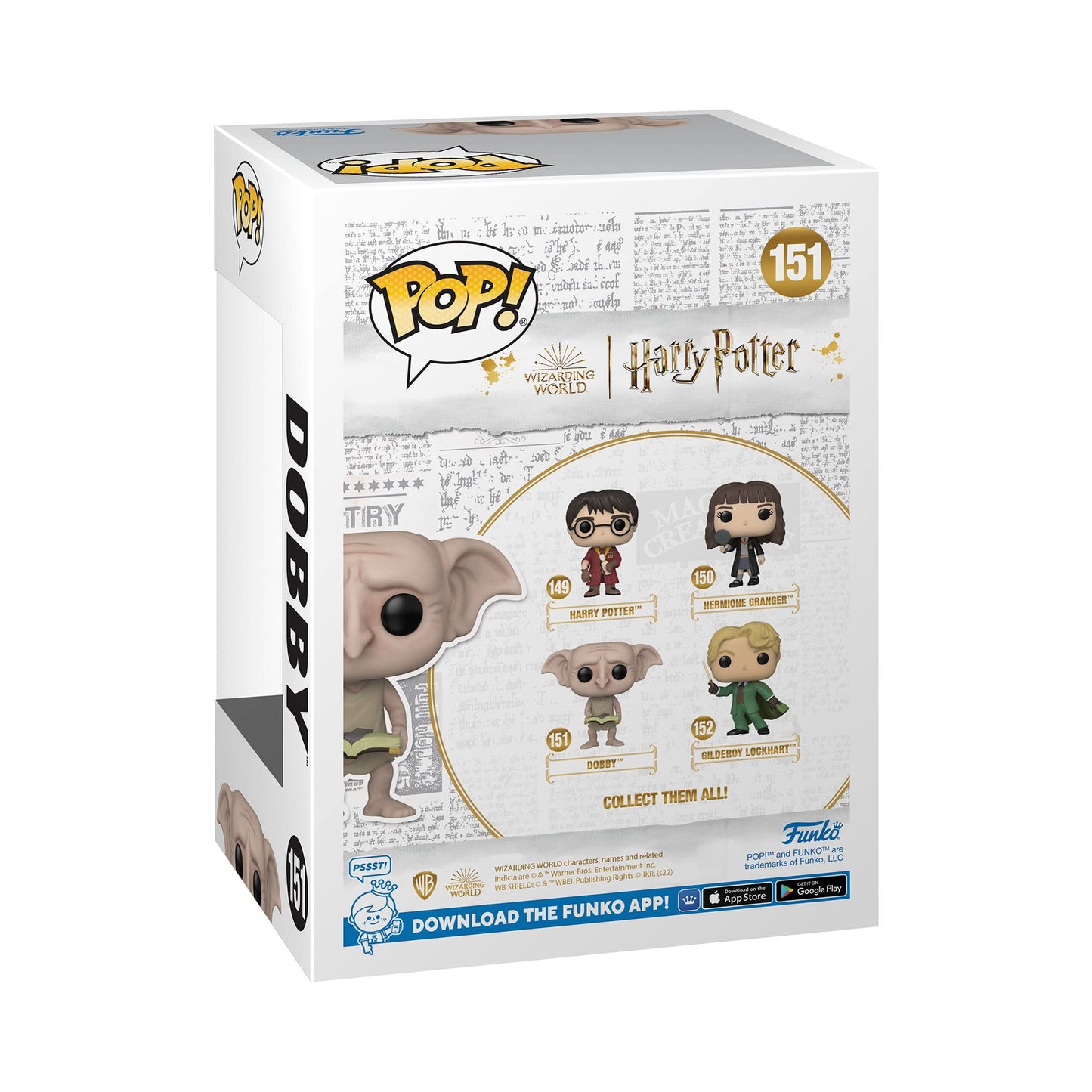 Funko Pop! Movies: Harry Potter: Chamber of Secrets 20th Anniversary - Dobby, Multicolor (65650)