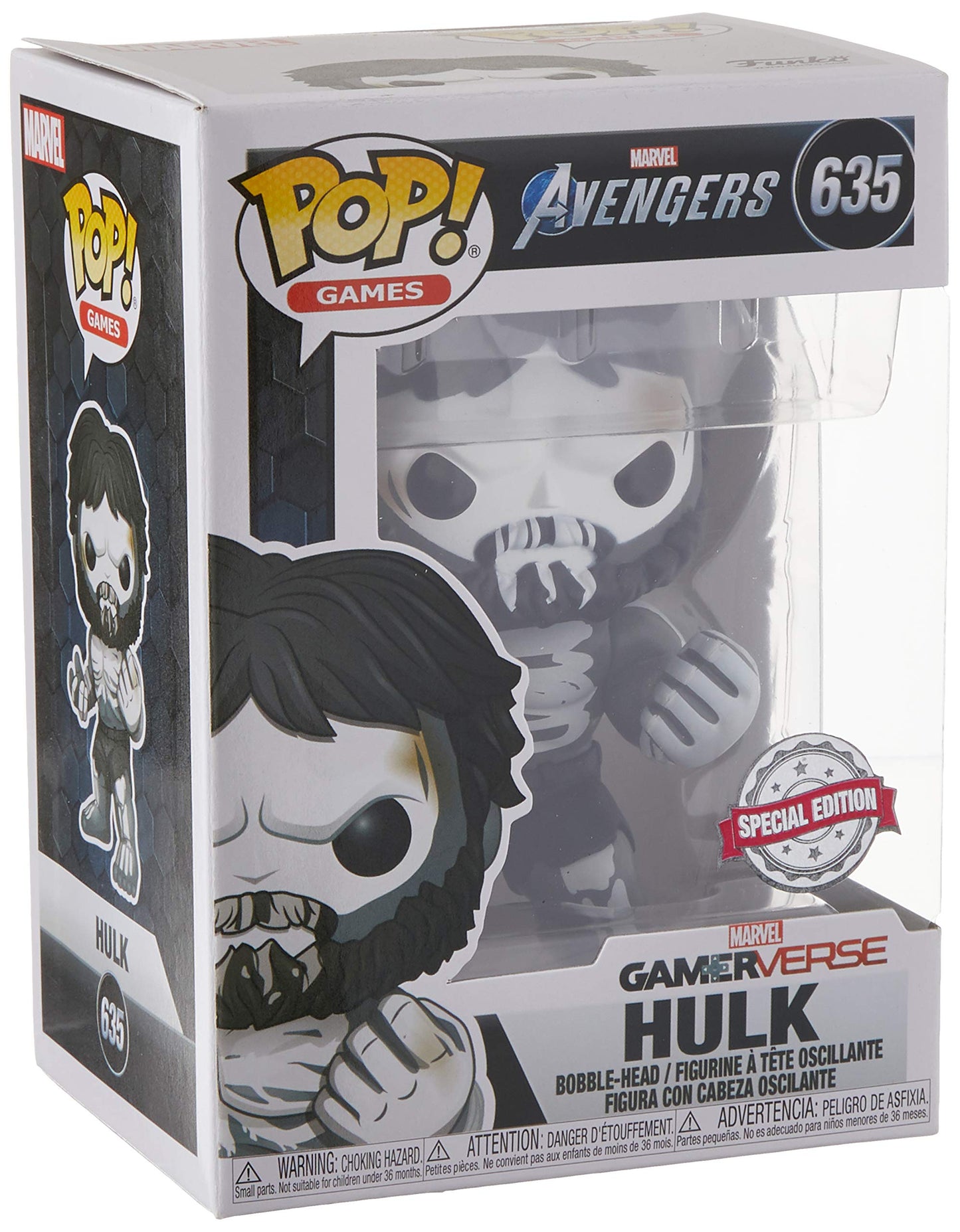 Funko Pop! Games: Marvel Avengers Gamerverse #635 Hulk (Skeleton) Exclusive Vinyl Figure