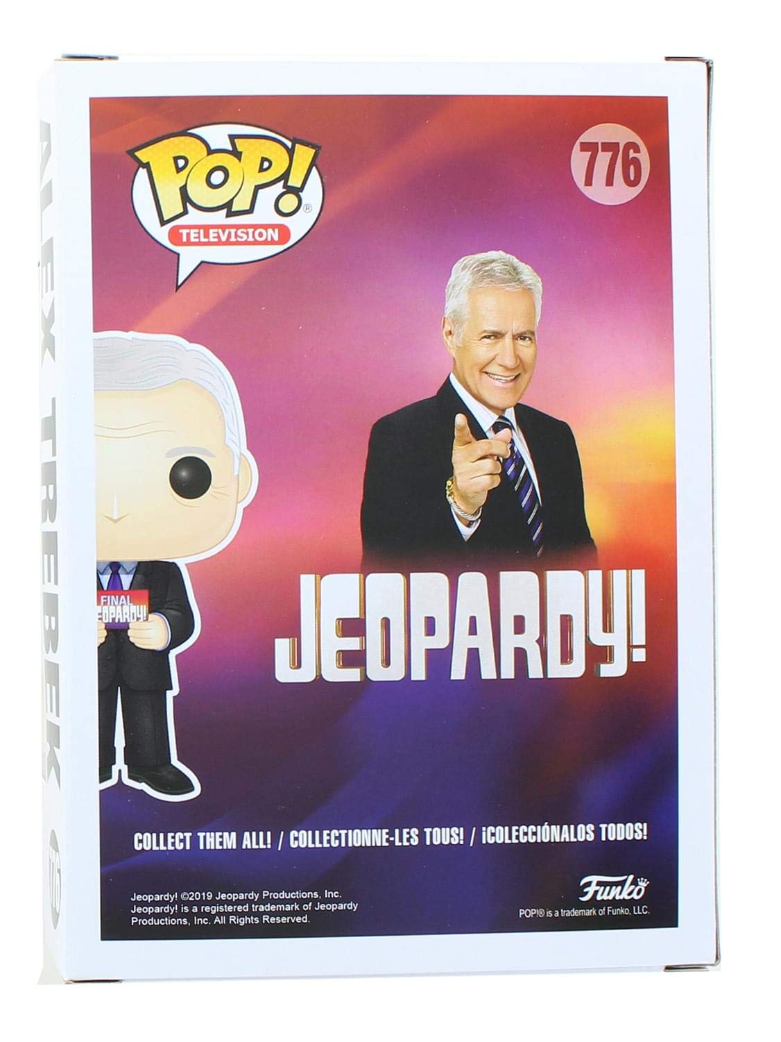 Funko Pop! TV: Jeopardy - Alex Trebek Limited Edition Chase Pop! Vinyl Figure (Includes Compatible Pop Box Protector Case)