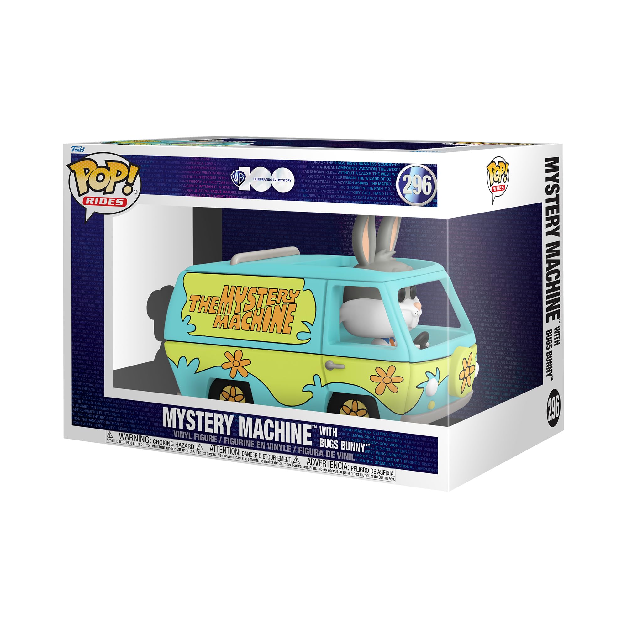 Funko Pop! Rides Super Deluxe: WB 100 - Looney Tunes, Mystery Machine with Bugs Bunny