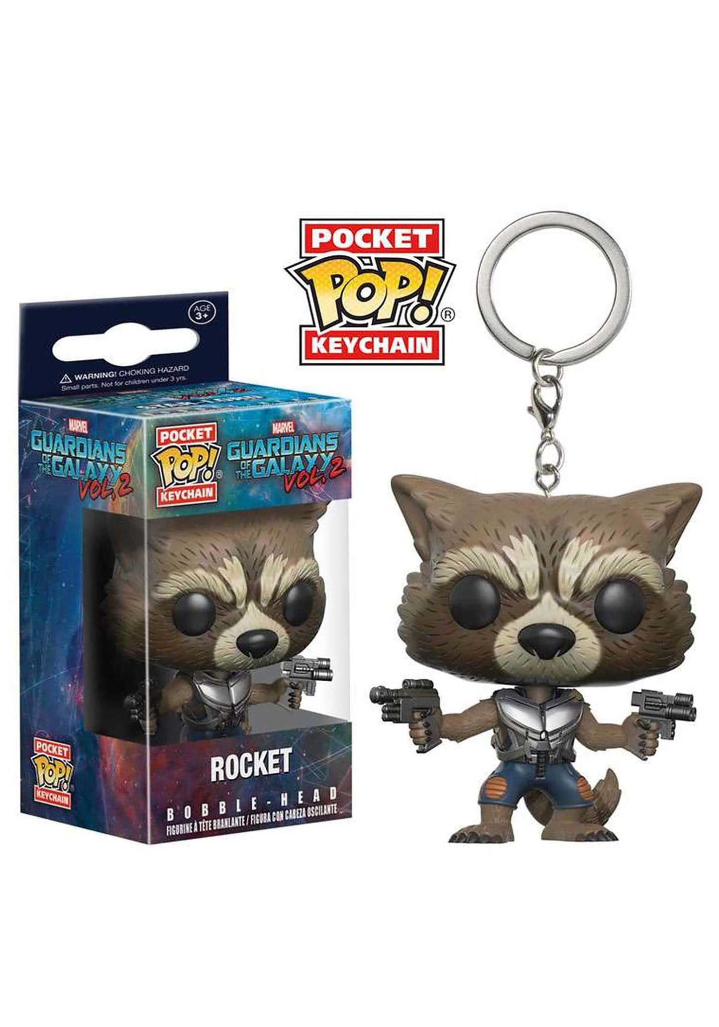 Funko 13217 Pop Keychain: Guardians of The Galaxy 2 Rocket Toy Figure